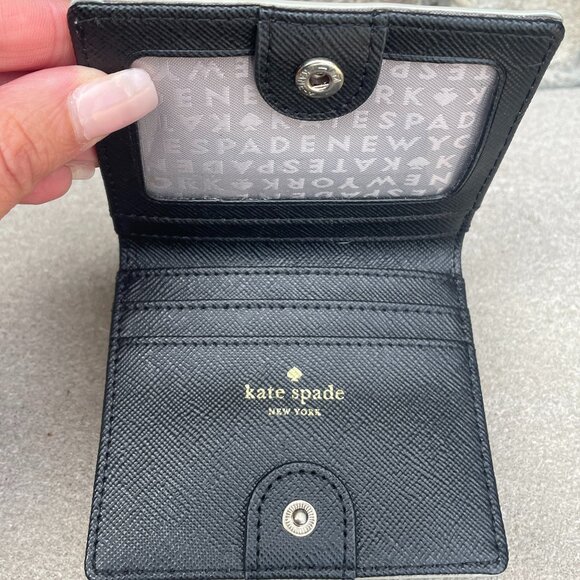 KATE SPADE MAVIS STREET SERENADE WALLET Silver Excellent Condition - Picture 7 of 9